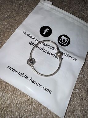 Pandora bracelet with charm